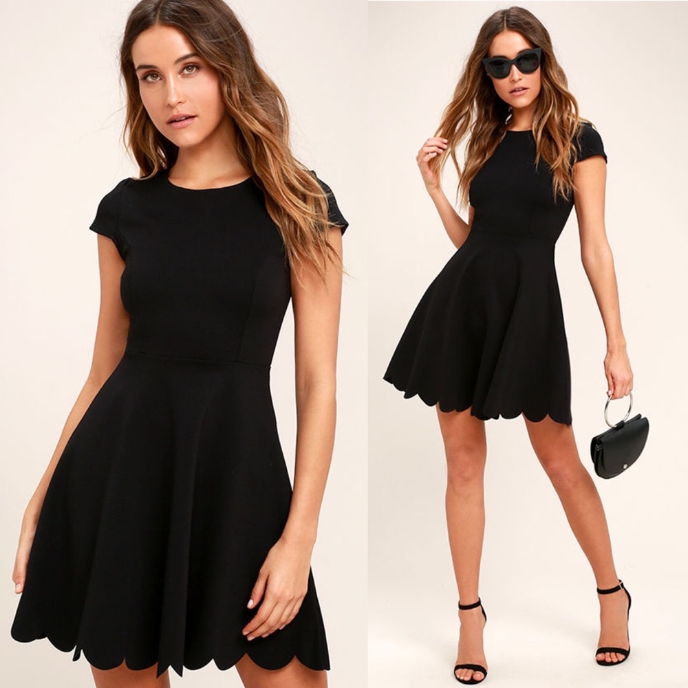 Lulu’s Proof of Perfection Black Mini Dress M